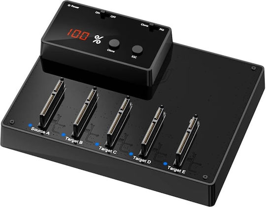 Stație De Andocare Pentru Hard Disk-uri Sata Hdd Ssd Usb 3.0 5 Sloturi Funcție De Clonare Citire Scriere Protocol Uasp Plug Play Compatibil Cu Windows Xp Vista 7 8 8.1 10 Linux Și Macos