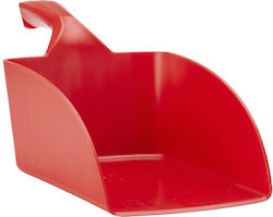 Plastic Small Red Hand Scoop Vikan 56774 0.5 Lt