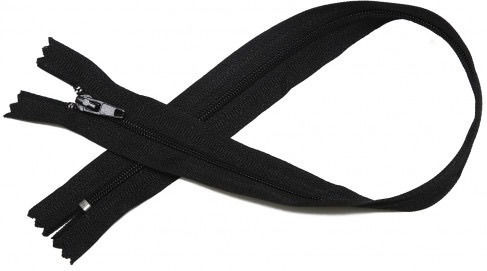 Reißverschluss Nylon Kunststoff Nr 3 Stoffe 580 Schwarz 50 Zentimeter