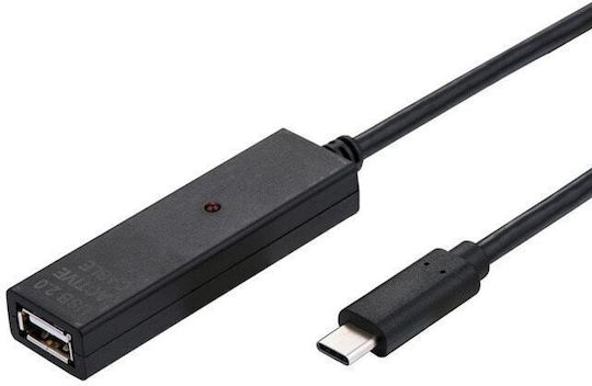 Roline Value Kabel 12.99.1113 Usb Typ-C M zu Usb-A-Buchse F 15 M Schwarz