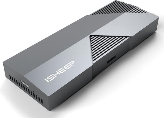 Carcasă Externă pentru Unități de Stocare M.2 NVME cu Ventilator Integrat 40 Gbps USB-C Thunderbolt 3/4 Aluminiu 2280 M-key B+m Key SSD-uri