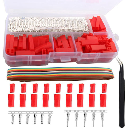 Set Conectori Jst-syp 2.54 Mm Plug 60 Părți Conectori Bărbat-femeie 2 Pinuri 1m Cablu Jst