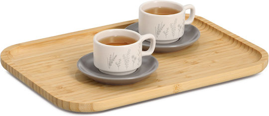 Holz Rechteckig Serviertablett in Braun Farbe 33x24cm 25657 1Stück