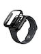 AmazingThing Radix Silicone Case in Black color for Apple Watch 46mm