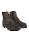 Suede Women's Ankle Boots Brown