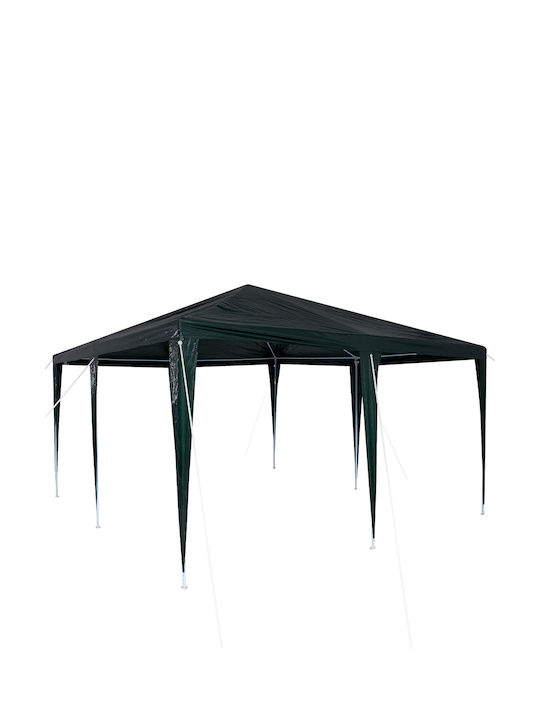 vidaXL Garden Freestanding Gazebo with LED Light Green 4x4cm