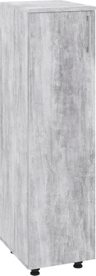 Wohnzimmer Schrank aus Spanplatte Grau 30x36x111cm Wohnzimmer Schrank aus Spanplatte Grau 30x36x111cm