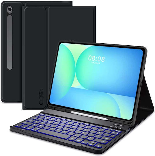 Tech-Protect SC PEN Flip Cover with Keyboard in English US Blacη (Galaxy Tab S10 FE+ Plus X620/X626B) F5906302368259