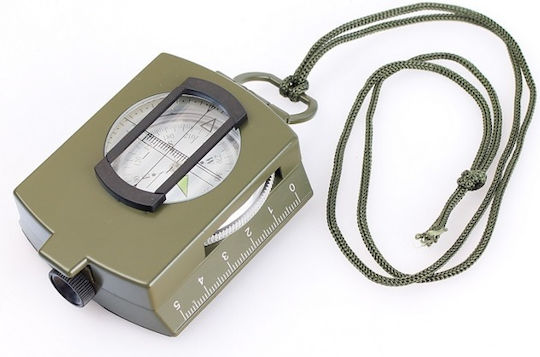 Levenhuk Army Ac10 Compass Navigation Orientation Liquid-filled Sight Slot Scale Maps Bubble Level Two Scales Centimeter Scale Inch Scale Brown