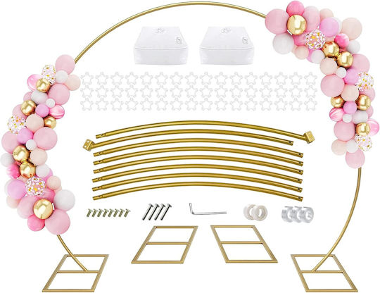 Arc de Baloane 2.4 M x 2.7 M Suport Metal Bază Pătrat 2 Sacose Greutate Accesorii pentru Balene Banda pentru Baloane Accesorii pentru Petreceri Decoratiuni