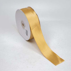 Satin Double Face Ribbon 3.8cmx50m Gold