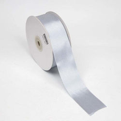 Satin Double Face Ribbon 3.8cmx50m Silver