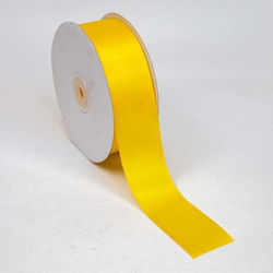 Satin Double Face Ribbon 3.8cmx50m Yellow