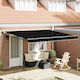 vidaXL Awning fabric Black 3x4m