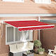 vidaXL Awning fabric Red 2.5x3m