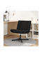 Rotativă Scaun Vizitator în Culoare Negru 63x75x76cm 1buc
