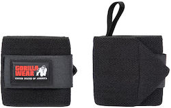 Gorilla Wear Περικάρπια Άρσης Βαρών Μαύρα 2 τμχ