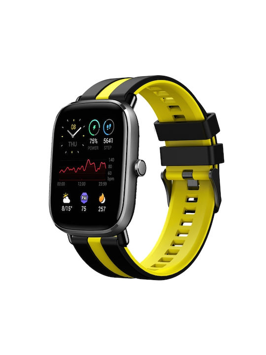 Armband Silikon Schwarz (Amazfit GTS 4 Mini)