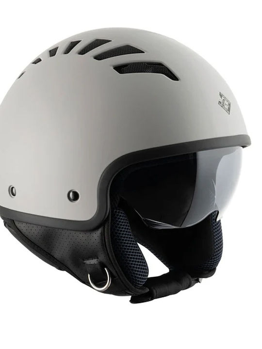Tucano Urbano El'Fresh Light Grey Mat Κράνος Μηχανής Jet ECE 22.06 920gr με Sunvisor
