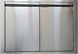 Grandhall Grandpro Usa Cadru Încorporat Din Oțel Inoxidabil 81 X 57 X 4 Cm Bucătărie Insulă În Aer Liber Grandhall A08001005t Elite 4b Argintiu