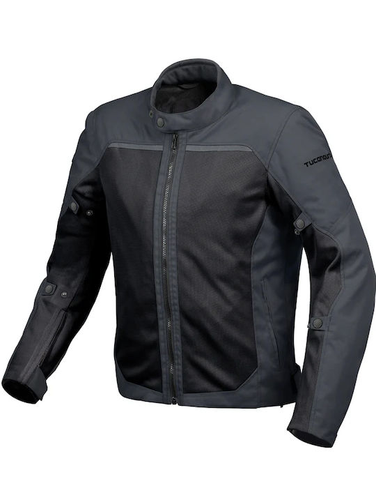 Tucano Urbano Startmotion Summer Men's Motorcycle Jacket Dark Grey
