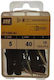 Amtech MDF Screw Metallic with Diameter M5 and Length 60mm 15pcs in Case