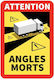 Truck Signboard Angles Morts Blind Spots 25cm X 17cm