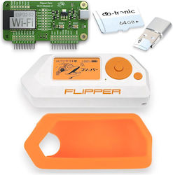 Flipper Zero Set Silicone Case Wifi Module 64 Gb Memory Card Card Reader