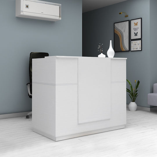Megapap Gemini Επαγγελματικό Γραφείο Υποδοχής Π150xΒ70xΥ110cm