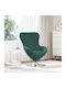 Πολυθρόνα Βελούδινη Dark Green 63x73x90cm