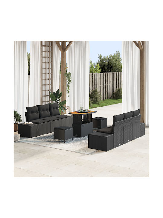 vidaXL Garden & Outdoor Furniture Set 9 Pieces ...