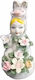 Capodimonte Porcelain Decorative Bunny Figurine 8x5x10cm Capodimonte Porcelain