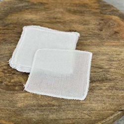 Canvas Handkerchief Set/10 12x12cm White