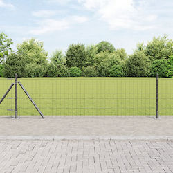 vidaXL Plasa Sarma Galvanizat Gri 0.6x25m