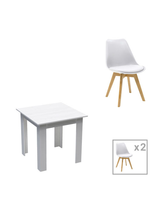 Dining Room Manka-gaston 3pcs 80x80cm