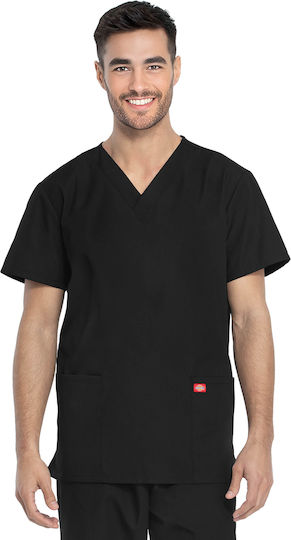 Dickies Unisex Σετ Ιατρικό Παντελόνι και Μπλούζα Μαύρο από Βαμβάκι και Πολυεστέρα
