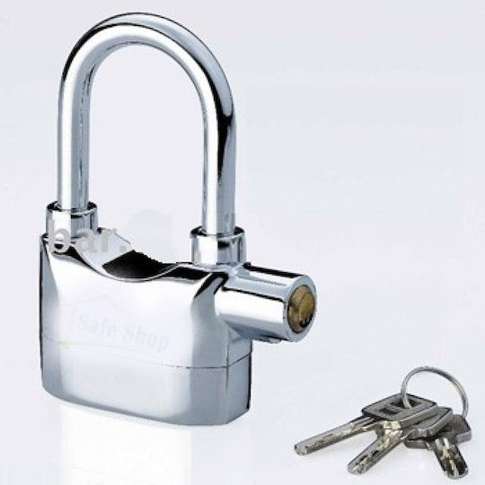 Security Padlock Brass with Key with Alarm 1pcs