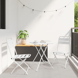 vidaXL Folding Chair White Set of 2pcs vidaXL Folding Chair White Set of 2pcs