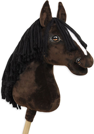 Premium Hobby Horse Großer Stockpferd Dunkelbraun A3