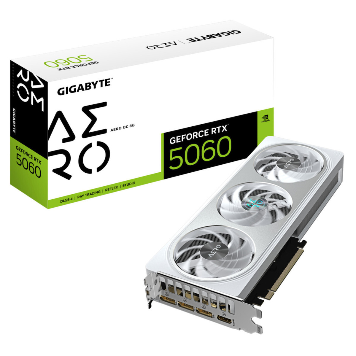 Gigabyte GeForce RTX 5060 8GB GDDR7 Aero OC Κάρτα Γραφικών