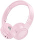 Borofone BO32 Show Bluetooth Wireless On Ear Headphones with 8 hours of Operation Pink