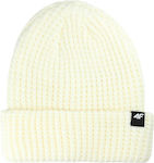 4F Beanie Beanie Knitted in Ecru color
