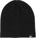 4F Beanie Ανδρικός Σκούφος Πλεκτός σε Μαύρο χρώμα