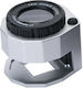 Microscop de Buzunar 30x 3 Leduri Uv Radiație pentru Autenticitatea Bancnotelor 5.5x5.5x5 Cm Gri Aria Trade