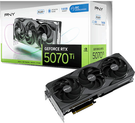 PNY GeForce RTX 5070 Ti 16GB GDDR7 OC Triple Fan Κάρτα Γραφικών