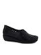 Γυναικεία Slip-On Δερμάτινα Μαύρα