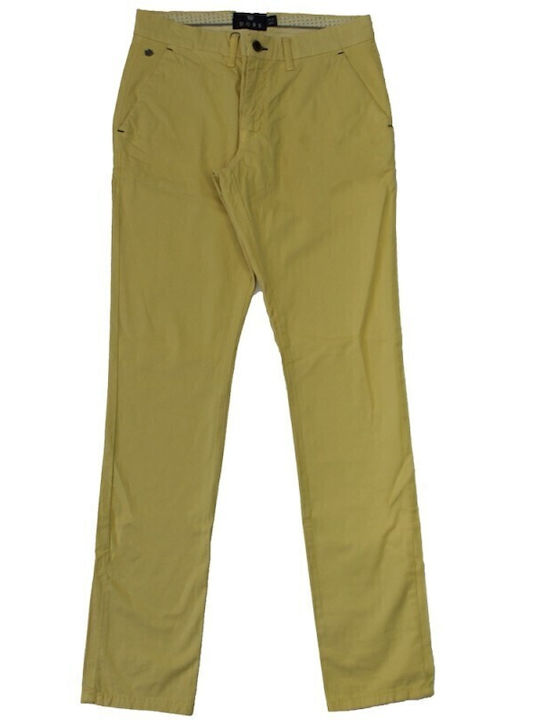 Pantaloni Chino Elastic Galben