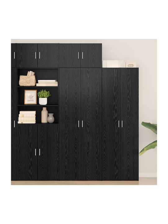 Ντουλάπι Δαπέδου Μαύρη Δρυς 70x42.5x225εκ.