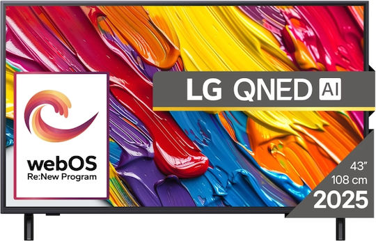 LG Smart Television 43" 4K UHD QNED AI QNED82 HDR (2025)