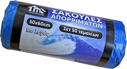 Trash Bags Handles Ocean Scent Blue Set of 50 P...